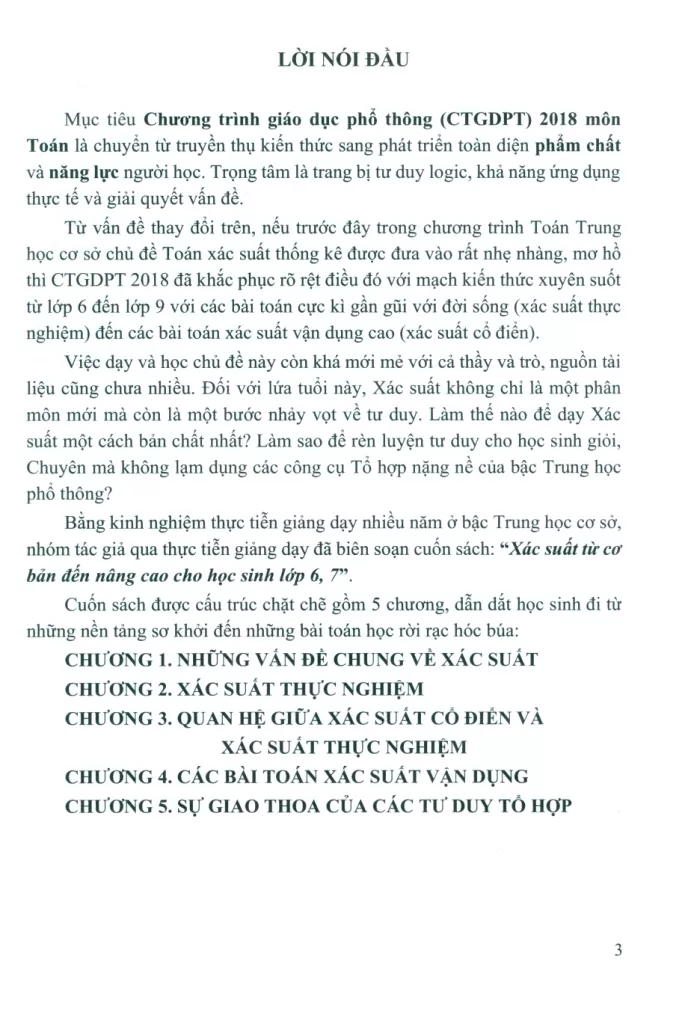 XÁC SUẤT TỪ CƠ BẢN ĐẾN NÂNG CAO CHO HỌC SINH LỚP 6, 7 (Theo chương trình GDPT mới)